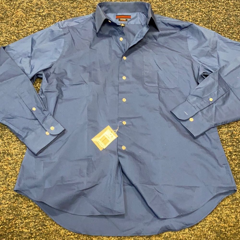Architect Navy Blue Button Down Shirt sz. XL NWT